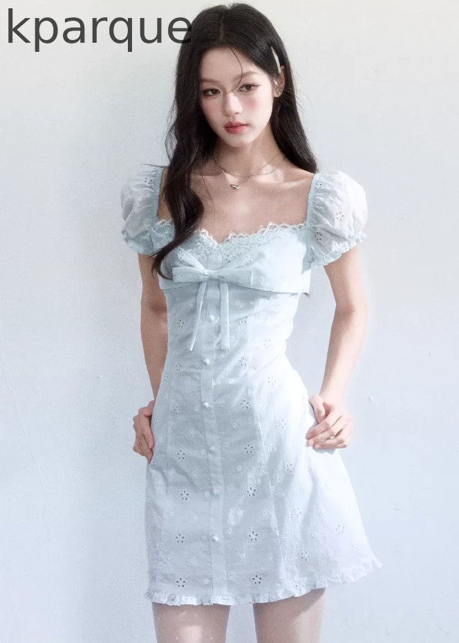 Sky Lace Whisper Dress