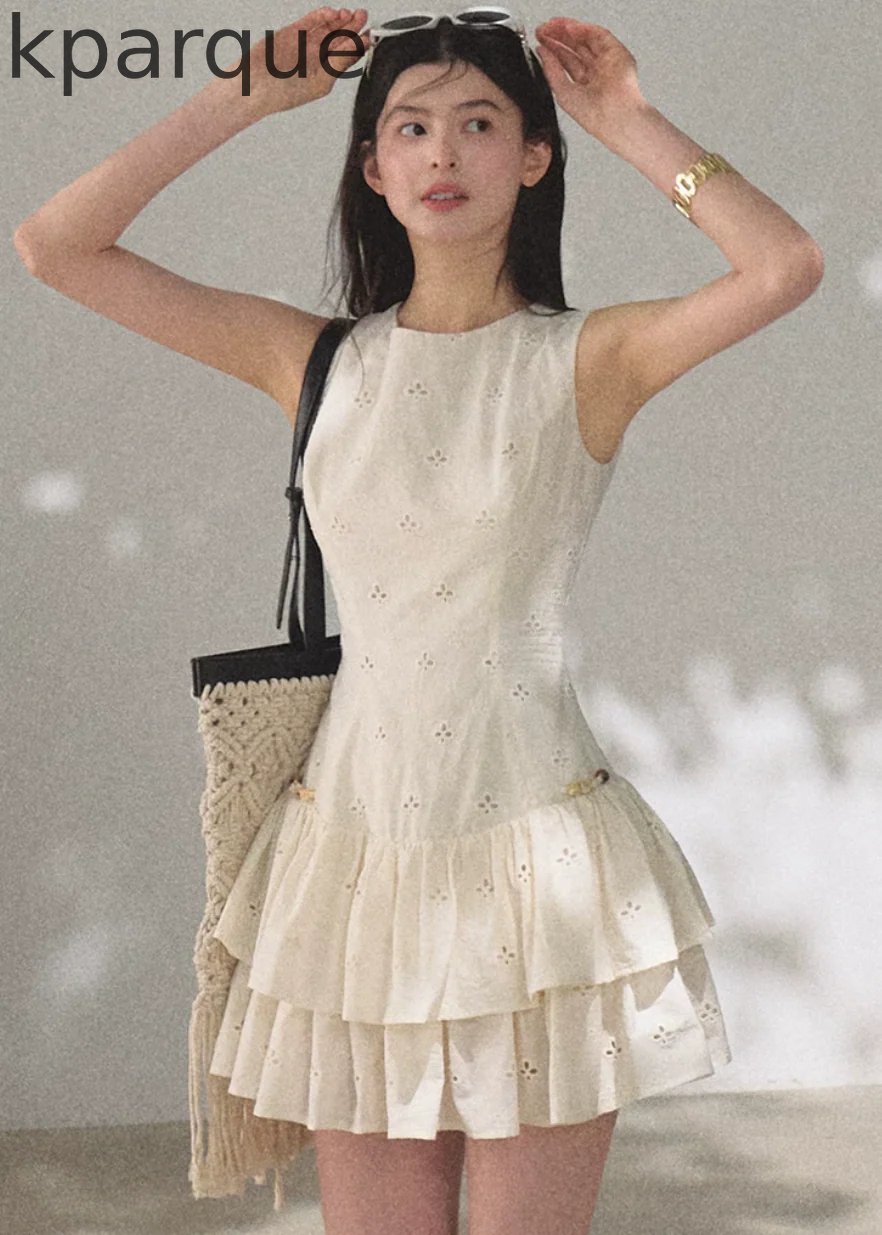 Summer Bloom Embroidered Dress